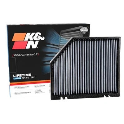 Image of K&amp;N Cabin air filter compatible with Audi A4, A5, S4, S5, Q5, SQ5 (VF3009), Weiß