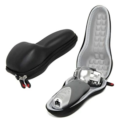 Image of Hermitshell EVA Hard case with Carabiner for panasonic ES LA63 S LA93 K 8103S RF31 RF41 SL41 Arc3 ARC4 Electric Shaver Color Black