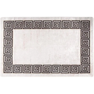 Image of vidaXL Rug Washable 80x150 cm Light Beige Anti Slip