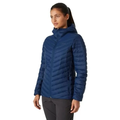 Image of Helly Hansen Womens W Verglas Hooded Down Insulat, Ocean, XL