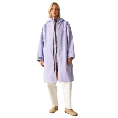 Image of Regatta Outdoor Active Unisex Waterproof Changing Robe Pansy/Biscot XS/S
