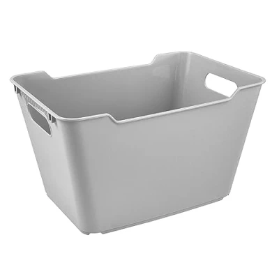 Image of keeeper Storage Box, Textured Surface, 12 L, Lotta, Nordic Grey