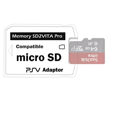 Image of LEAGY Ultimate Version SD2Vita 5.0 Memory Card Adapter, PS Vita PSVSD Micro SD Adapter for PSV 1000/2000 PSTV FW 3.60 HENkaku Enso System