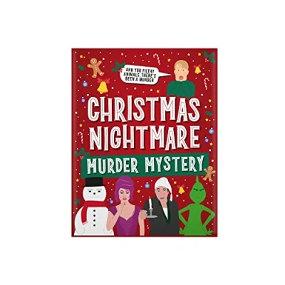 Image of Gift Republic Christmas Nightmare Murder Mystery Board Game Perfect for Family &amp; Friends 12 Characters Fun Party Kit