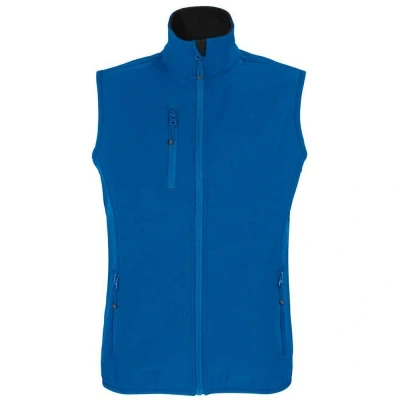 Image of SOLS Womens/Ladies Falcon Softshell Recycled Body Warmer (Royal Blue) Size Medium