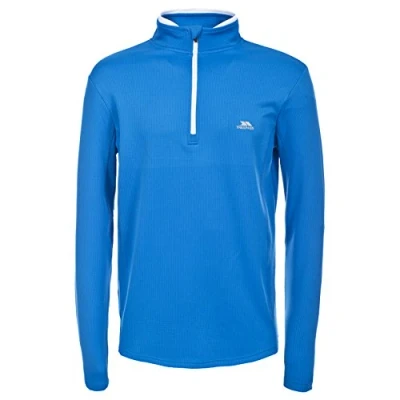 Image of Trespass Men Ronson Quick Dry Long sleeved Active Top Black, X Small