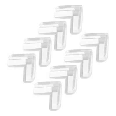 Image of Tabanzhe Safety Corner Protectors Guards 8PCS Table for Kids Baby Proofing L shape Adhesive Soft Furniture Edge Protection Bumpers Sharp Corners