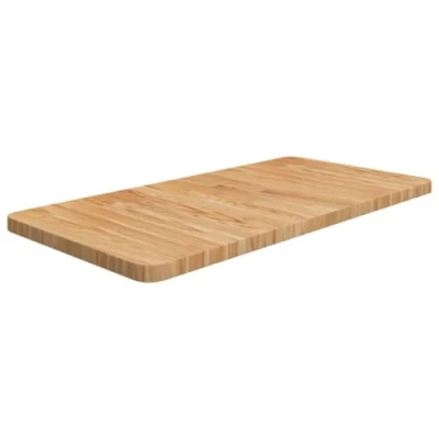 Image of vidaXL Bathroom Countertop Light Brown 80x40x2.5cm Treated Solid Wood