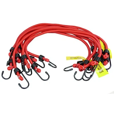 Image of Savage Island 10 pack Heavy Duty Elastic Military Bungee Cords Basha Bivvy Bivi Luggage Caravan Camping