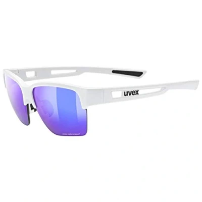 Image of uvex Sportstyle 805 CV Outdoor Glasses for Men and Women Mirrored Lenses Contrast Enhancing White/Plasma Daily One Size