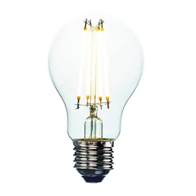 Image of Saxby 94342 E27 6W Filament LED Light Bulb Clear Glass GLS Warm White Non Dimmable 2700K 806LM