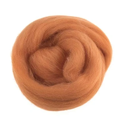 Image of Trimits Natural Felting Roving Wool, Orange, 10 g