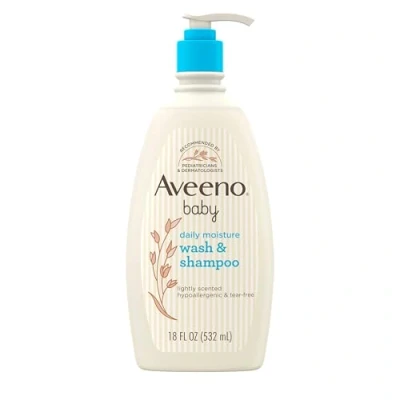 Image of Aveeno Baby Wash &amp; Shampoo 18 oz.