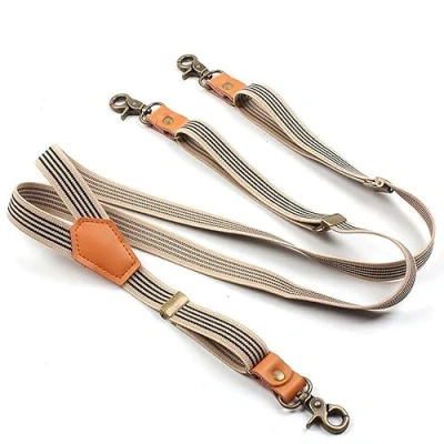 Image of WILsem Vintage Suspenders 3 Hooks man for Pants Casual mens Trouser Adjustable Braces