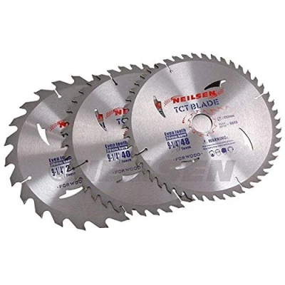 Image of 3 Pack 235mm 9 1/4&quot; TCT Wood Saw Blades