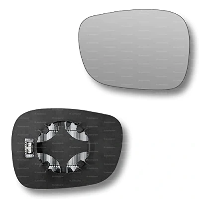 Image of Less4spares Replacement Wing Mirror Glass Left Compatible with BMW X3 2010 2014 CLIP ON Passnager Near Side N/S Heated Convex