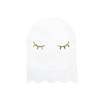 Image of 20 Ghost Paper Napkins, Halloween Napkins