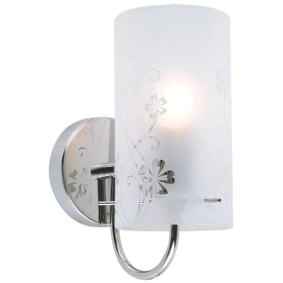 Image of Italux Lighting Modern Wall Lamp Chrome 1 Light with Matt Shade, E27 ITLMBM1672/1