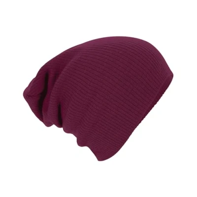Image of Beechfield Slouch Beanie Burgundy