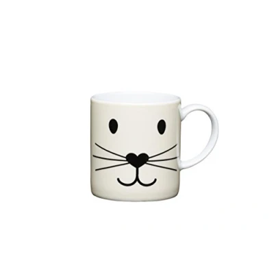 Image of KitchenCraft Cat Face Porcelain Espresso Cup