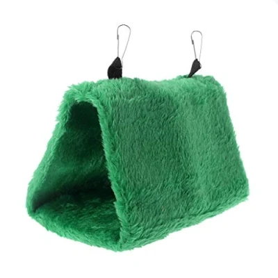 Image of luosh Winter Warm Bird Nest House Hut Bed Toy Pet Parrot Hammock Hanging Cage Tent