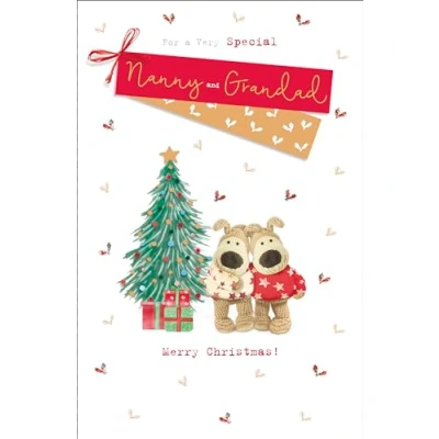 Image of Boofle Very Special Nanny &amp; Grandad Christmas Greeting Card Cute Xmas Cards 742504