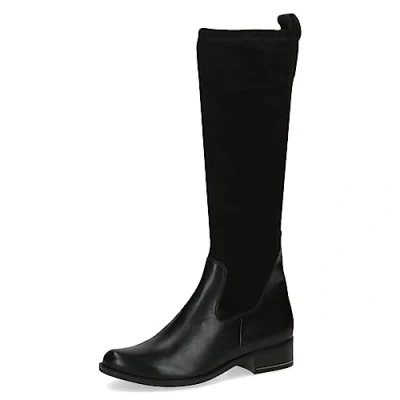 Image of Caprice Women&#039;s 9 25514 41 Flat Boot, Black (Black Comb), 5 UK