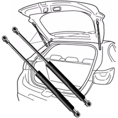 Image of 2Pcs Car Boot Gas Struts for Opel Astra J Box Body/Wagon/Hatchback 2010 2015(OEM:93867088) 47.8cm, Tailgate Heavy Duty Shock Struts, Rear