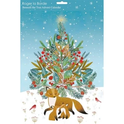 Image of Beneath the Tree Christmas Advent Calendar Animal Traditional Picture Paper