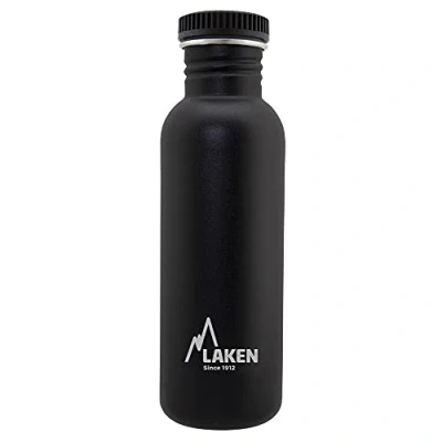 Image of LAKEN Unisex Adult Heavy Duty Stainless Steel Bottle 0.75L Black, 0.75