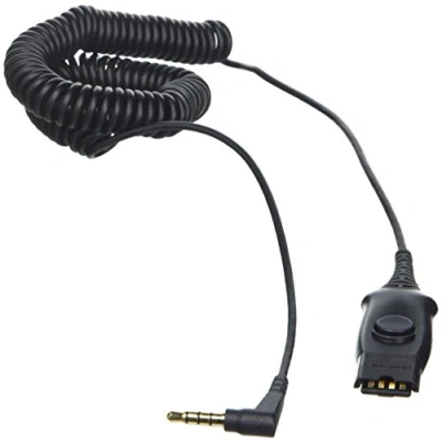 Image of PLANTRONICS MO300 IPHONE, 10 FT coiled cable, 3.5 mm to QD
