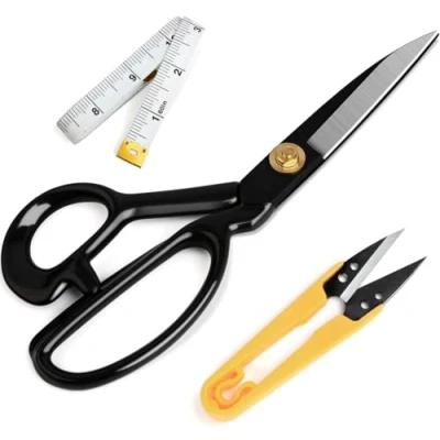 Image of Professional Tailor Scissors 8 Inch(20.3cm) for Cutting Fabric Heavy Duty Leather Industrial Sharp Sewing Shears Home Office Artists Dressmakers