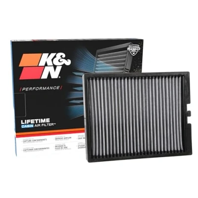 Image of K&amp;N Cabin Air filter compatible with Ford Mustang 2.3/3.7/5.0GT &amp; Shelby 5.2 2015 (VF2053), White