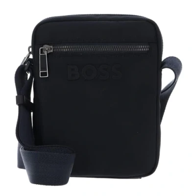 Image of BOSS Catch ZIP Across body bag, Men&#039;s, Size: ONE, Dark blue