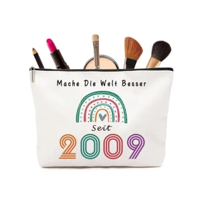 Image of Birthday Woman, Gifts for 60 50 40 30 18 16 13 Woman Makeup Bag, 2009 03, 03