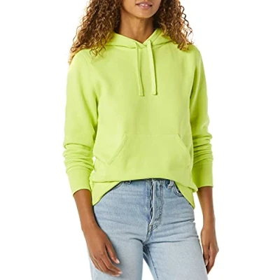 Image of Amazon Essentials Women&#039;s Fleece Pullover Hoodie (Available in Plus Size), Lime Green, S