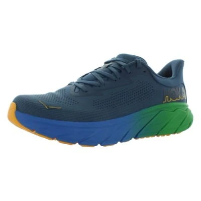 Image of HOKA Arahi Road running shoes, Men&#039;s, Size: 7.5, Grey/dark blue Textile/synthetics