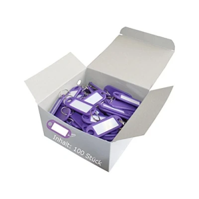 Image of Wedo 262801808 Key Fob Purple (Pack of 100)