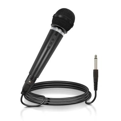 Image of Mr Entertainer Switched Plastic Bodied Vocal Microphone complete with 3 m XLR to Lead
