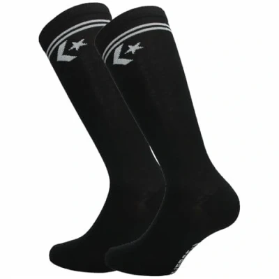 Image of Converse Unisex Adult Socks S7017577 E1025W Cotton White, Black, 39 42