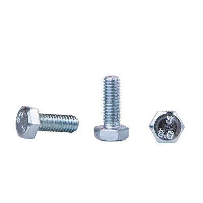 Image of (Pack of 50 pcs) DIN 933 Zinc Plated Steel Hexagon Screws M6 x 16 mm, Hex Bolts, Fully Threaded, Head (50, mm)