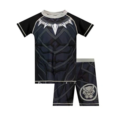 Image of Marvel Boys Black Panther Swim Set Age 6 to 7 Years