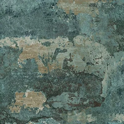 Image of Holden Decor Concrete Texture Teal Wallpaper 13161 Marble Granite Stone