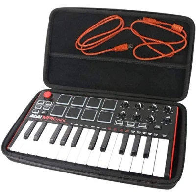Image of Khanka Hard Travel Case for Akai Professional MPK Mini MK3/MKII MK2/Play 25 Key USB MIDI Controller Note Piano Style Keyboard.(Case only)