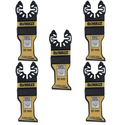 Image of DT20776 QZ Bi Metal Plunge Point Multitool Blade 32mm (5 Pack) DEWDT20776QZ Dewalt