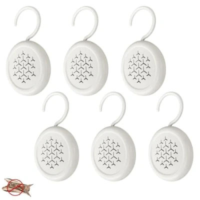 Image of 6 Hanging Moth Repellent for Wardrobes, Kills Moths Larvae and Eggs, Clothes Killer Protect in Wardrobes &amp; Drawers, Highly Effective Prevent Mold