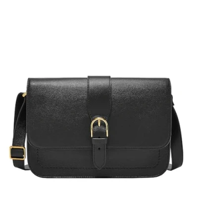 Image of Fossil Women&#039;s bag Zoey red black small leather crossbody bag, l: 19.7 cm, w: 3.8 h: 11.4 ZB1937602