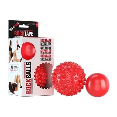 Image of RockTape RockBalls Precision Myofascial Release with Portable Dual Massage Balls, Red
