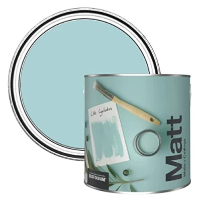 Image of Rust Oleum Colours Matt Emulsion Wall and Ceiling Paint Little Cyclades 2.5L
