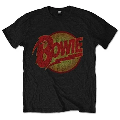 Image of Rockoff Trade Men&#039;s David Bowie Diamond Dogs T Shirt, Black, XXL UK